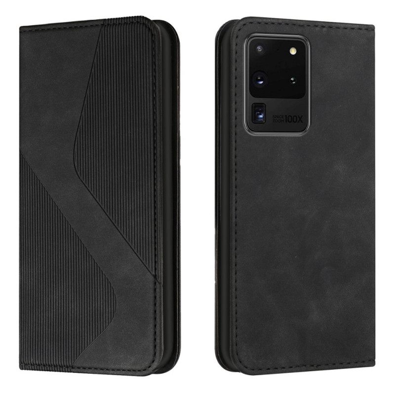 Puhelinkuoret Samsung Galaxy S20 Ultra Kotelot Flip Style Leather S-design