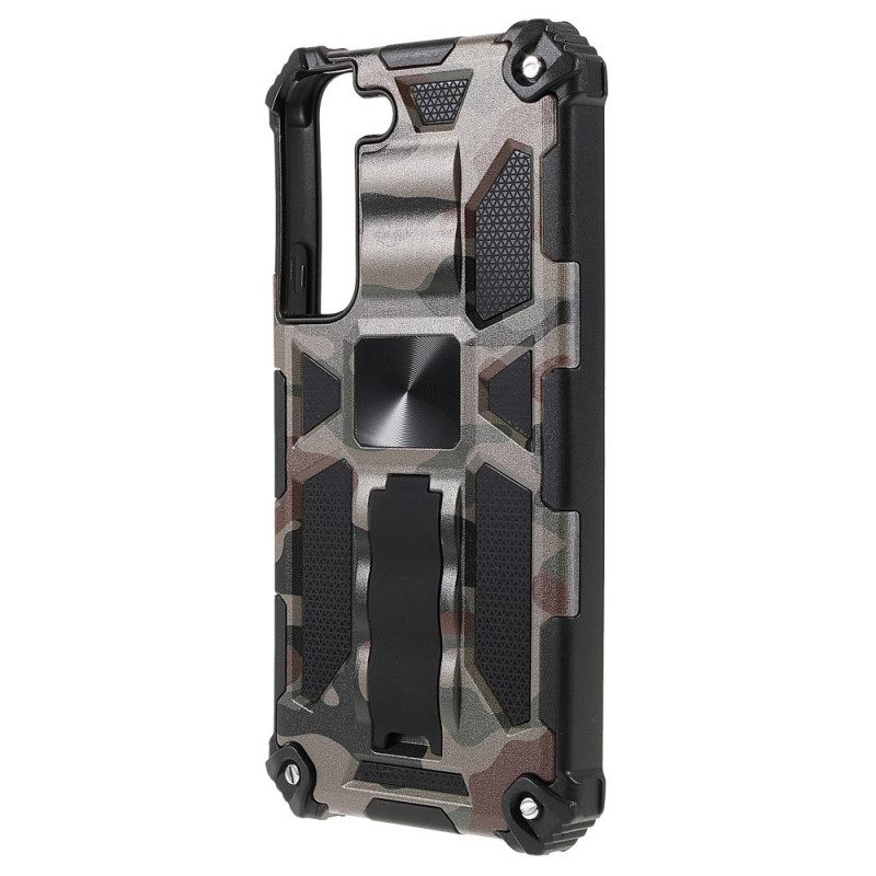 Case Samsung Galaxy S22 5G Camouflage Irrotettava Tuki