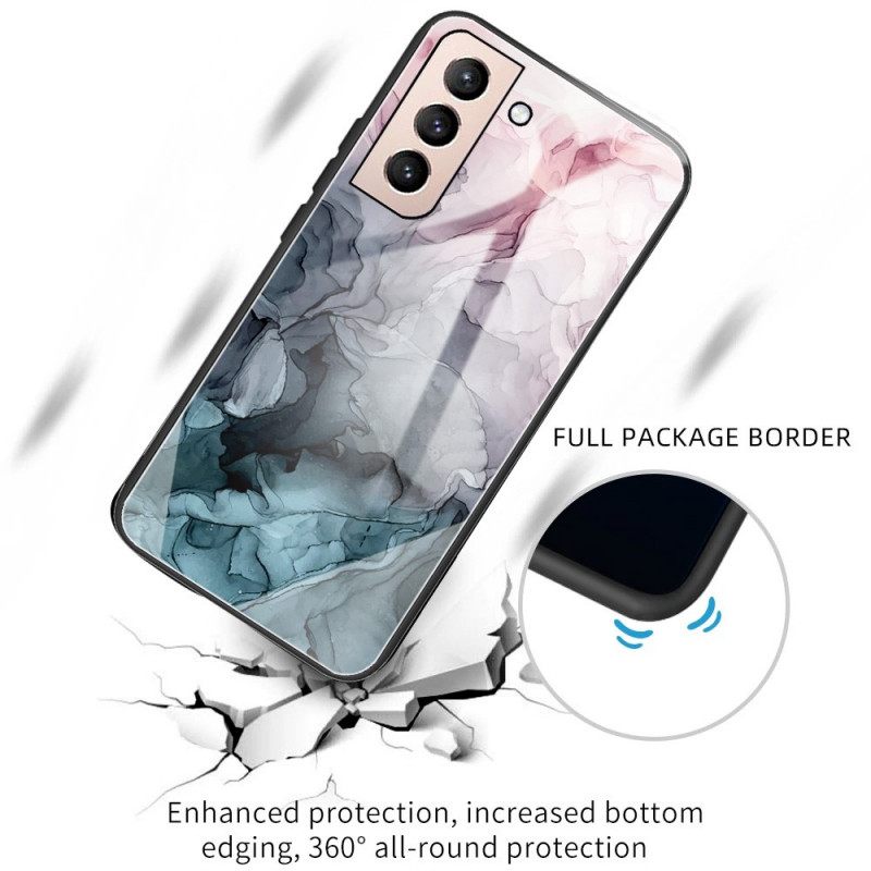 Case Samsung Galaxy S22 5G Marble Tempered Glass