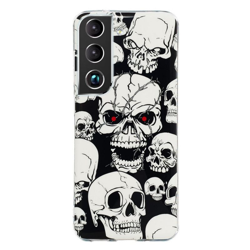 Case Samsung Galaxy S22 5G Varoitus Fluoresoivat Pääkallot