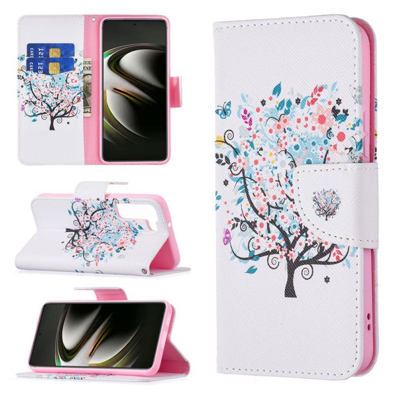 Flip Case Samsung Galaxy S22 5G Kukkapuu