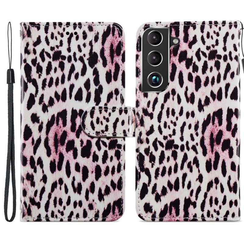 Flip Case Samsung Galaxy S22 5G Leopard Print