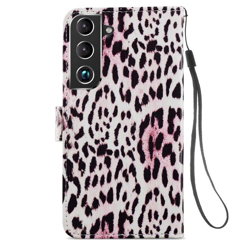 Flip Case Samsung Galaxy S22 5G Leopard Print