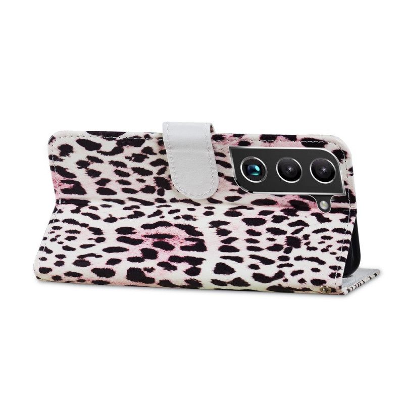 Flip Case Samsung Galaxy S22 5G Leopard Print