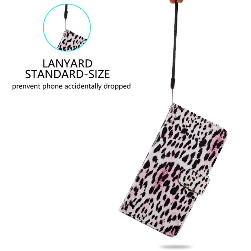 Flip Case Samsung Galaxy S22 5G Leopard Print