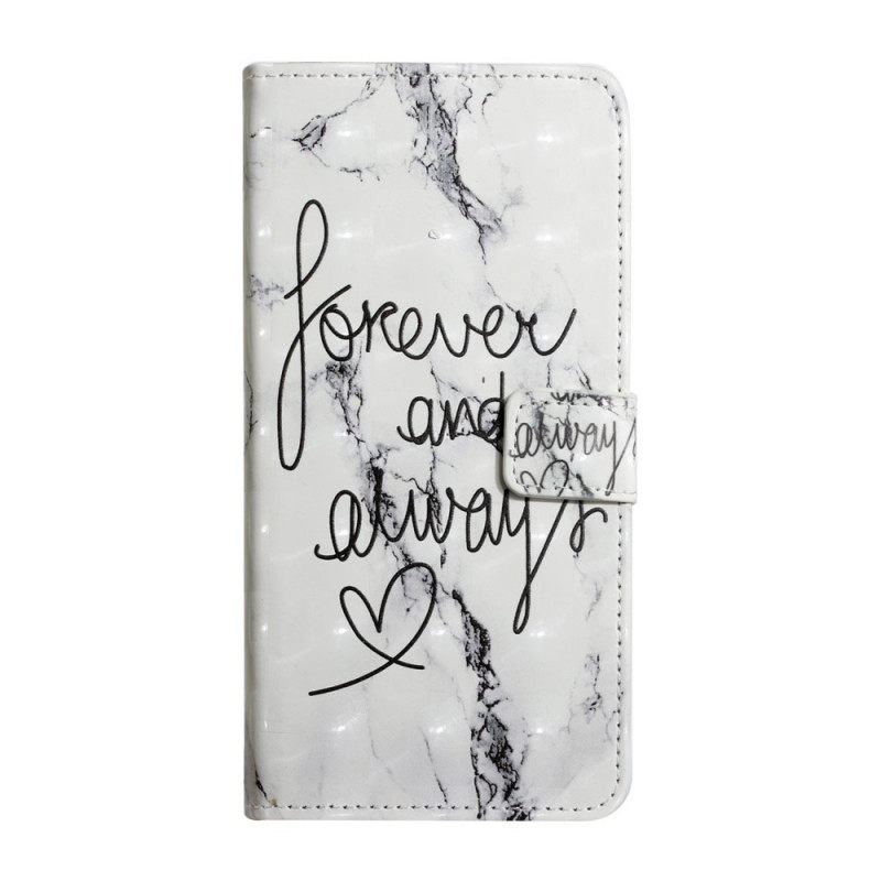 Flip Case Samsung Galaxy S22 5G Marble Forever & Always