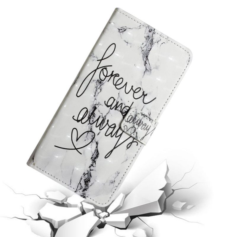 Flip Case Samsung Galaxy S22 5G Marble Forever & Always