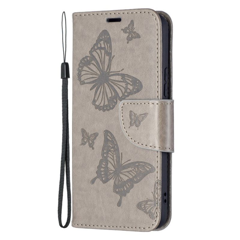 Kotelot Samsung Galaxy S22 5G Butterflies In Flight With Lanyard