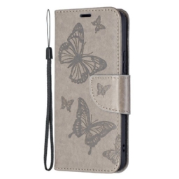 Kotelot Samsung Galaxy S22 5G Butterflies In Flight With Lanyard