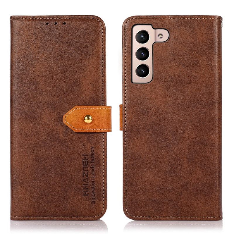 Kotelot Samsung Galaxy S22 5G Faux Leather Khazneh-hihnalla