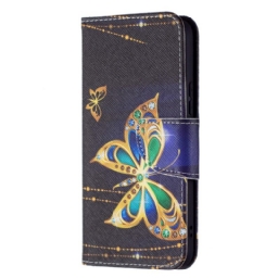 Kotelot Samsung Galaxy S22 5G Golden Butterflies