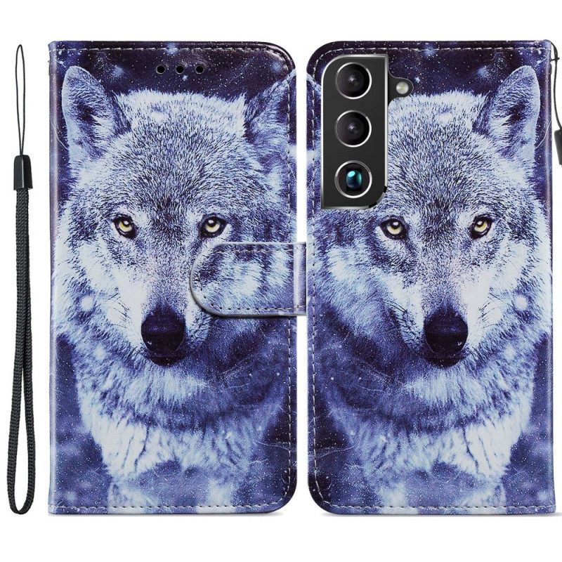 Kotelot Samsung Galaxy S22 5G Gorgeous Wolves Kaulanauhalla