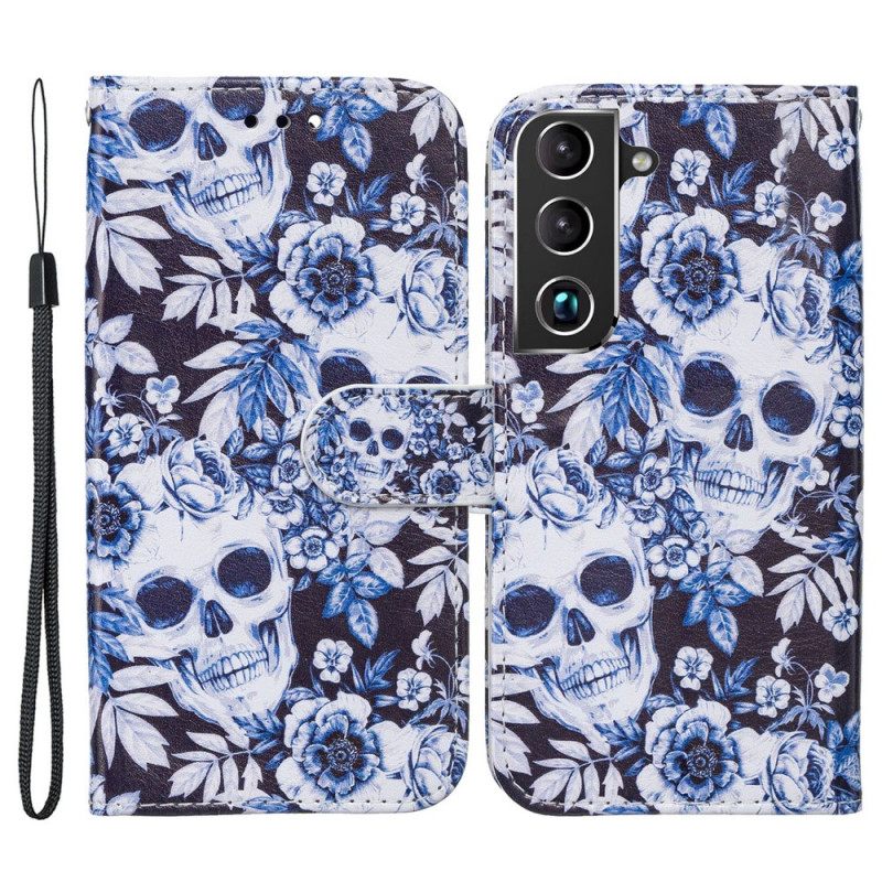 Kotelot Samsung Galaxy S22 5G Retro Skulls