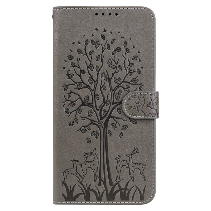 Kotelot Samsung Galaxy S22 5G Tree And Deer