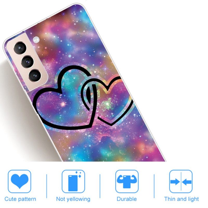 Kuori Samsung Galaxy S22 5G Chaised Hearts