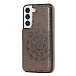 Kuori Samsung Galaxy S22 5G Mandala Print Korttikotelo