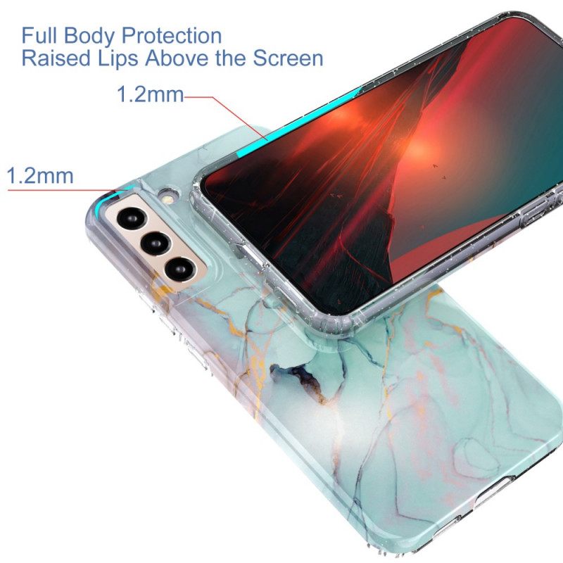 Kuori Samsung Galaxy S22 5G Silicone Flexible Marble