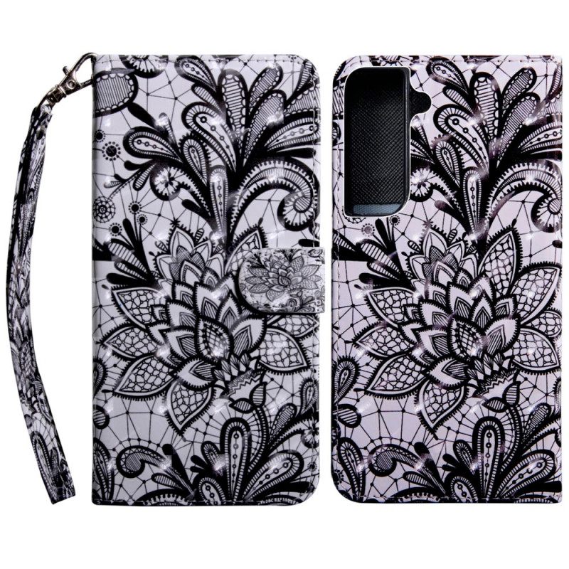 Nahkakotelo Samsung Galaxy S22 5G Chic Lace