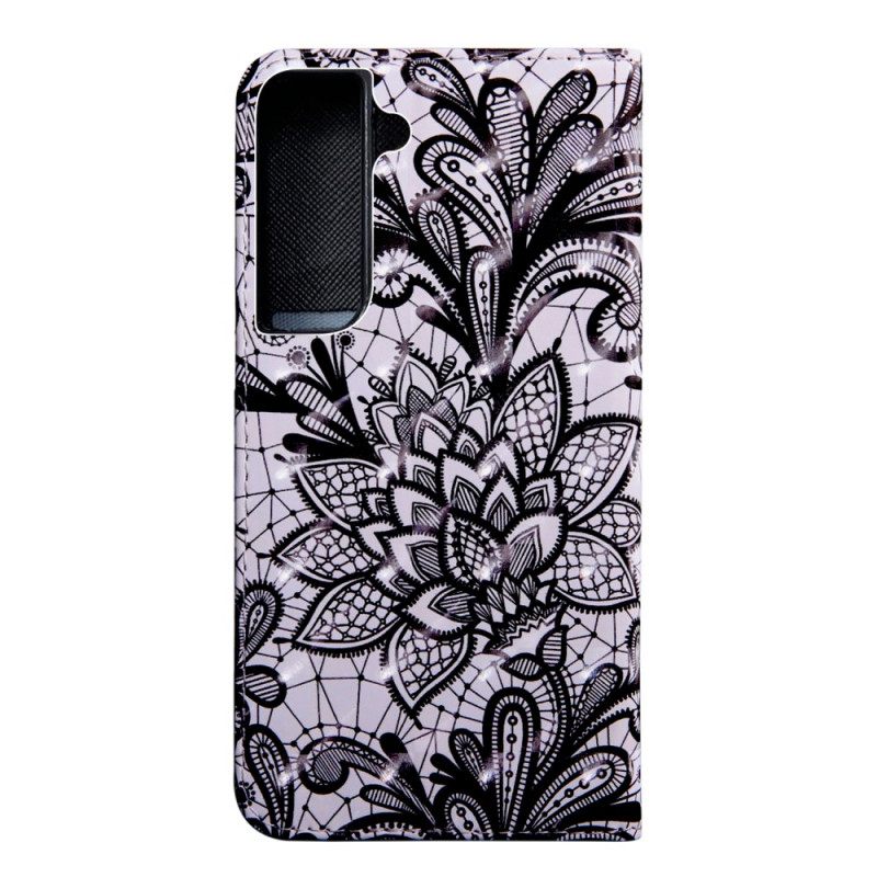 Nahkakotelo Samsung Galaxy S22 5G Chic Lace