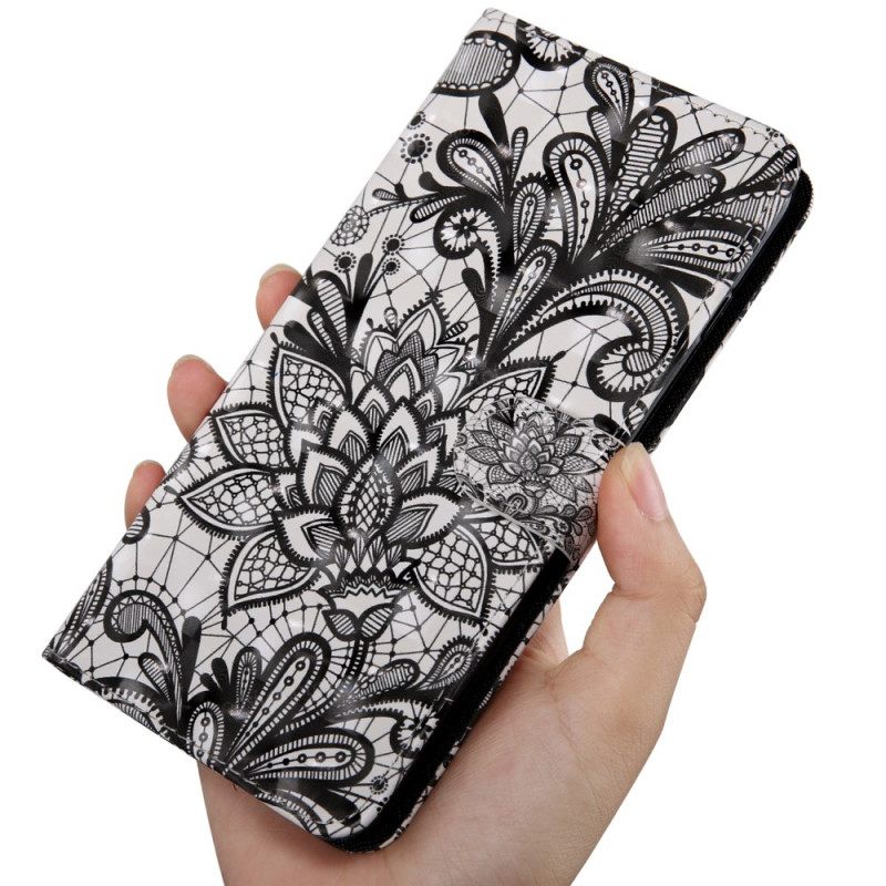 Nahkakotelo Samsung Galaxy S22 5G Chic Lace