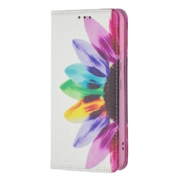 Puhelinkuoret Samsung Galaxy S22 5G Kotelot Flip Flower Watercolour