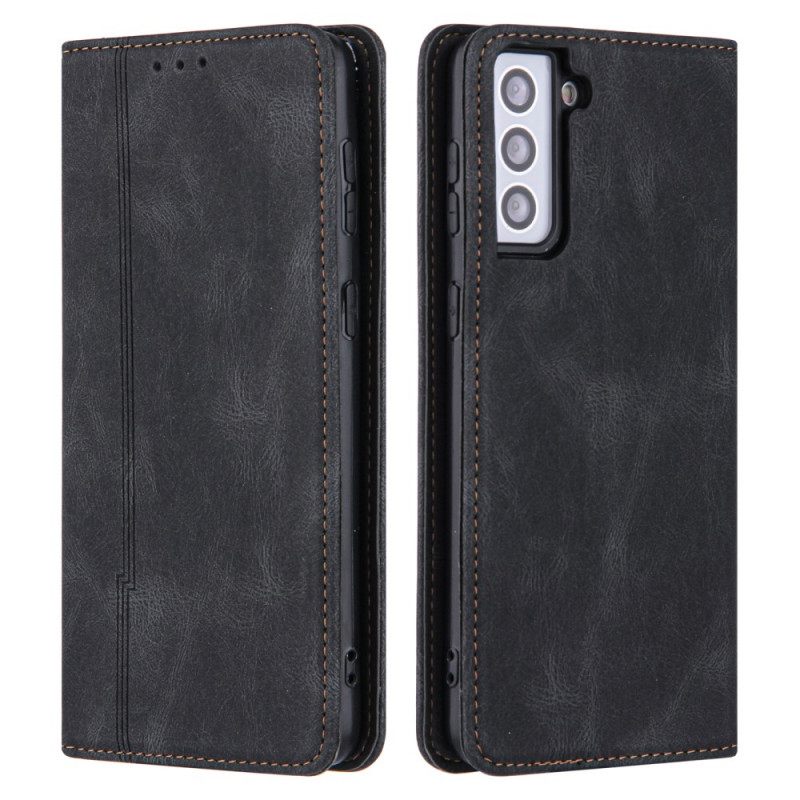 Puhelinkuoret Samsung Galaxy S22 5G Kotelot Flip Style Leather Line