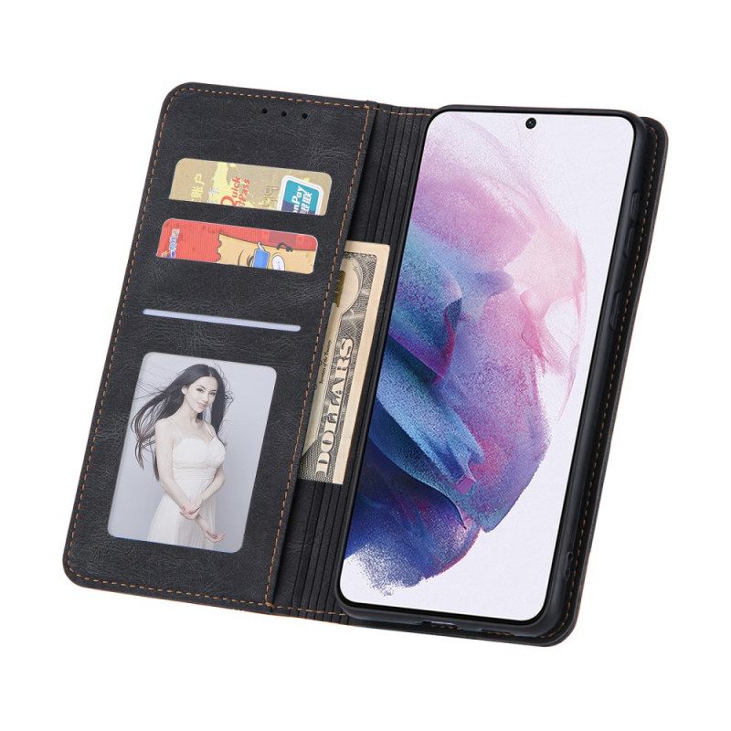 Puhelinkuoret Samsung Galaxy S22 5G Kotelot Flip Style Leather Line