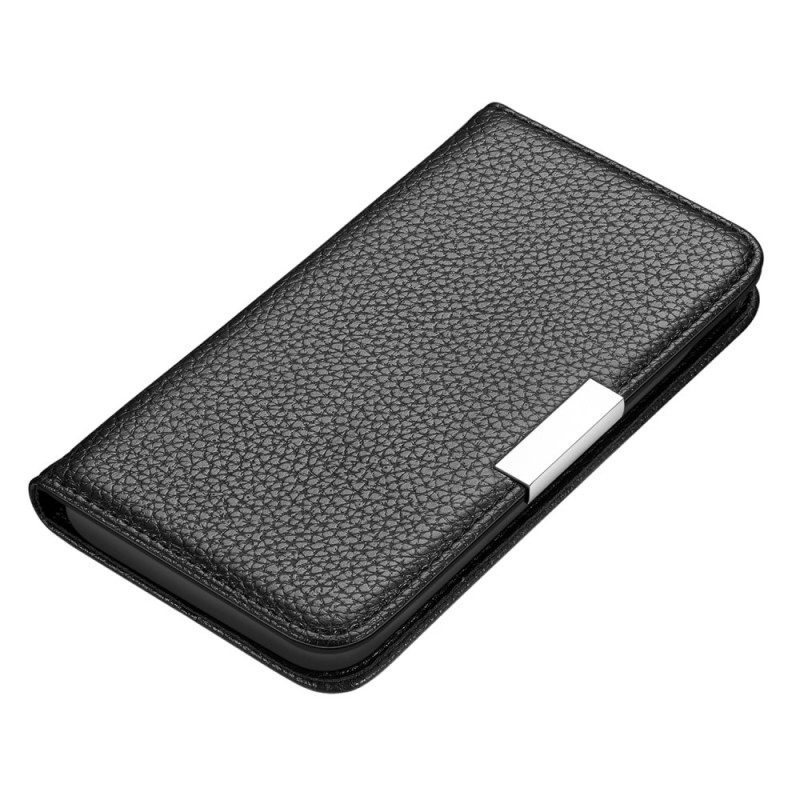 Puhelinkuoret Samsung Galaxy S22 5G Kotelot Flip Ultra Chic Litchi Faux Leather