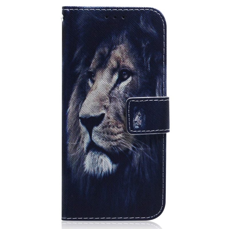 Kotelot Oppo Reno 8 Lite Dreaming Lion