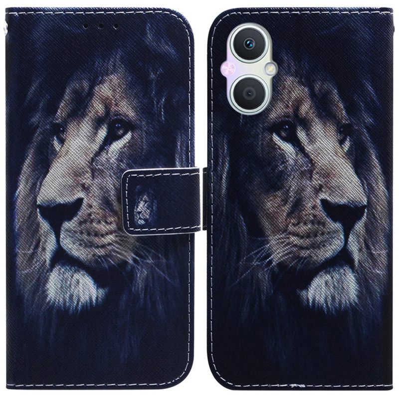 Kotelot Oppo Reno 8 Lite Dreaming Lion