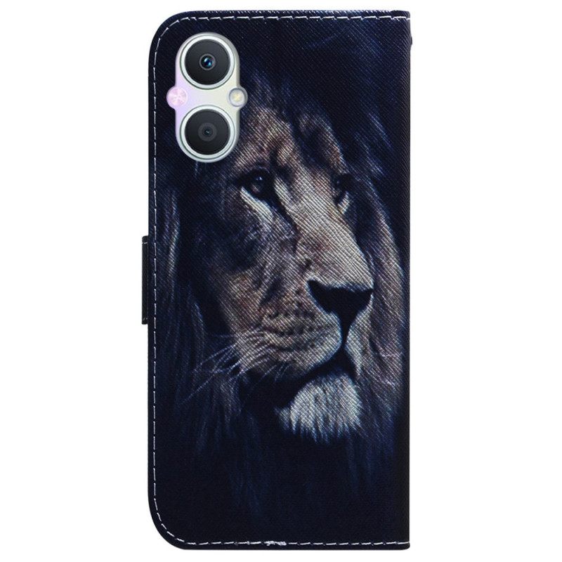 Kotelot Oppo Reno 8 Lite Dreaming Lion