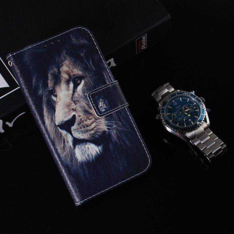 Kotelot Oppo Reno 8 Lite Dreaming Lion