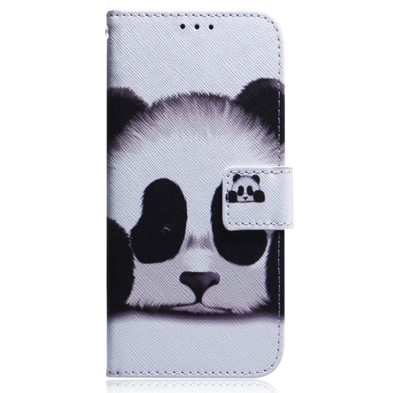 Nahkakotelo Oppo Reno 8 Lite Panda