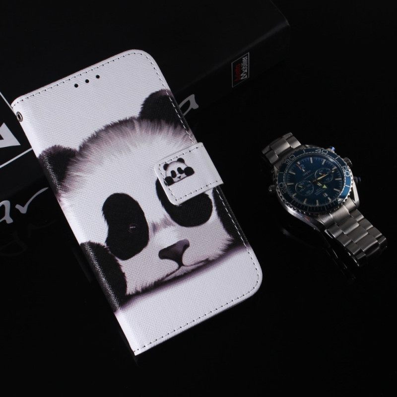 Nahkakotelo Oppo Reno 8 Lite Panda