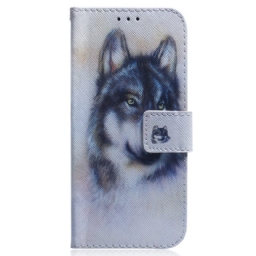 Nahkakotelo Oppo Reno 8 Lite Wolf Watercolour