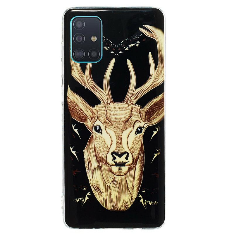 Case Samsung Galaxy A71 Fluorescent Majestic Stag