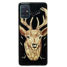 Case Samsung Galaxy A71 Fluorescent Majestic Stag