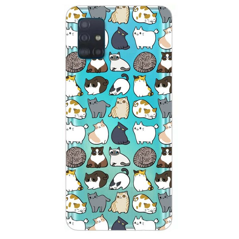 Case Samsung Galaxy A71 Top Cats