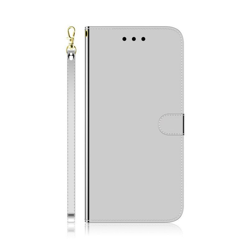 Flip Case Samsung Galaxy A71 Keinonahkainen Peilin Kansi