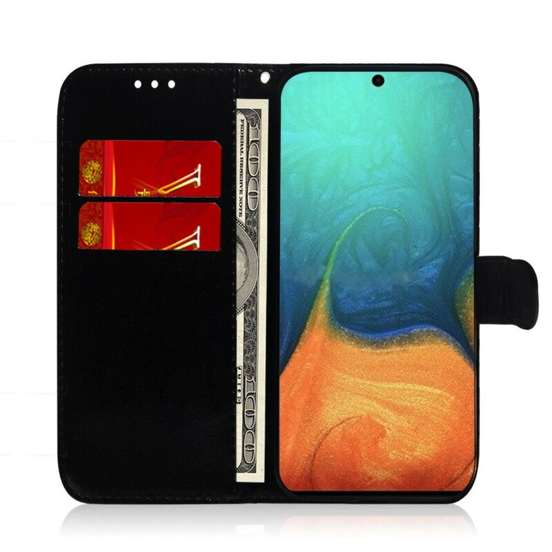 Flip Case Samsung Galaxy A71 Keinonahkainen Peilin Kansi