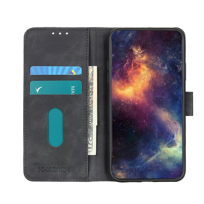 Flip Case Samsung Galaxy A71 Mate Vintage Leather Effect Khazneh