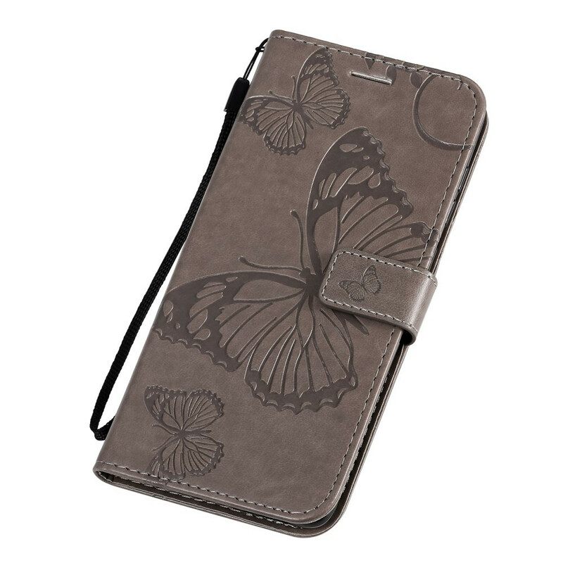 Flip Case Samsung Galaxy A71 Suojaketju Kuori Giant Thong Butterflies