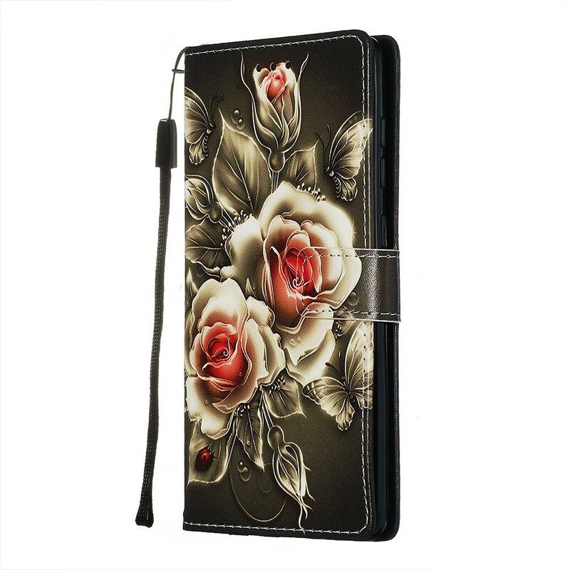 Kotelot Samsung Galaxy A71 Golden Roses