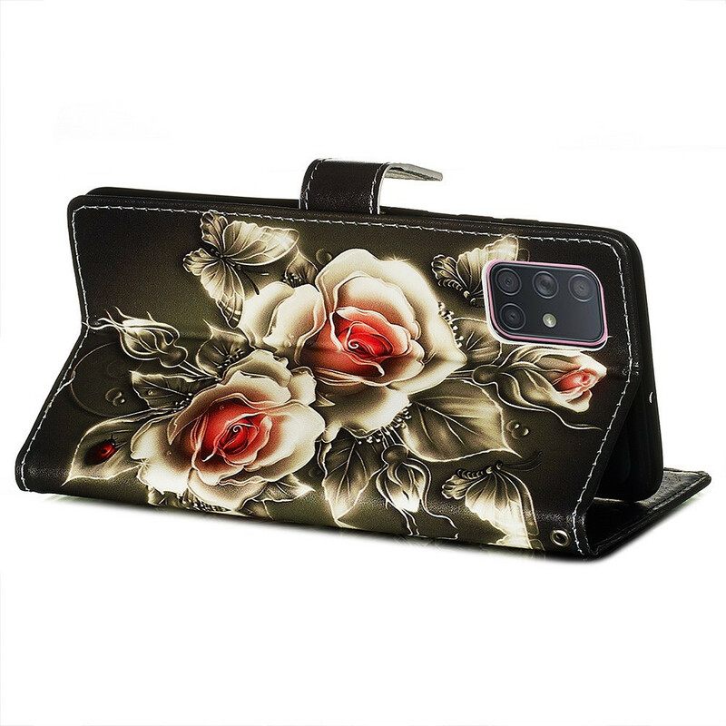 Kotelot Samsung Galaxy A71 Golden Roses