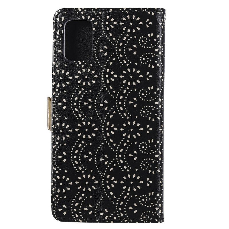 Kotelot Samsung Galaxy A71 Suojaketju Kuori Lace Strap Kolikkokukkaro