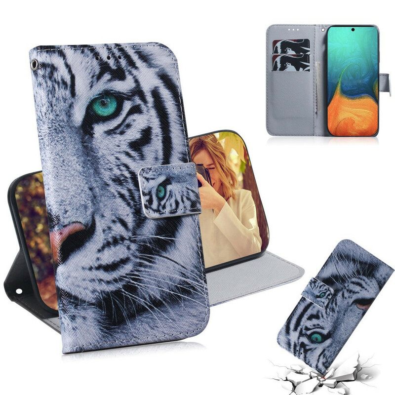 Kotelot Samsung Galaxy A71 Tiger Face