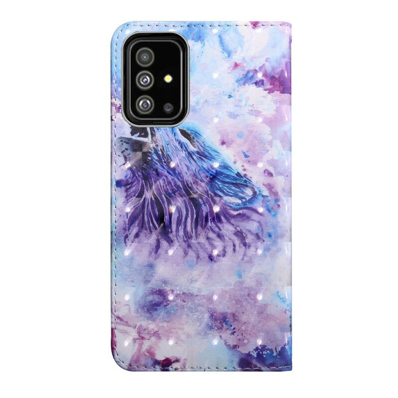 Kotelot Samsung Galaxy A71 Wolf Watercolour