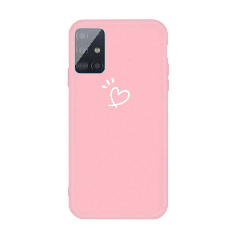 Kuori Samsung Galaxy A71 Silicone Beating Heart