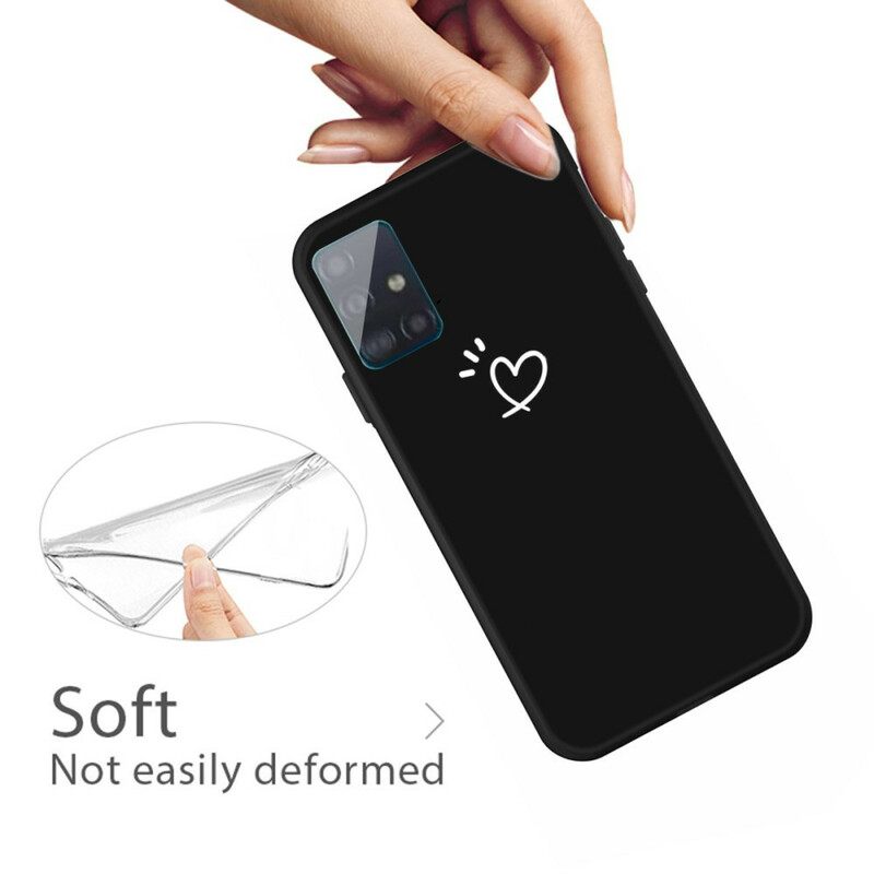 Kuori Samsung Galaxy A71 Silicone Beating Heart