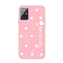 Kuori Samsung Galaxy A71 Silicone Heart Ole Rakastettu